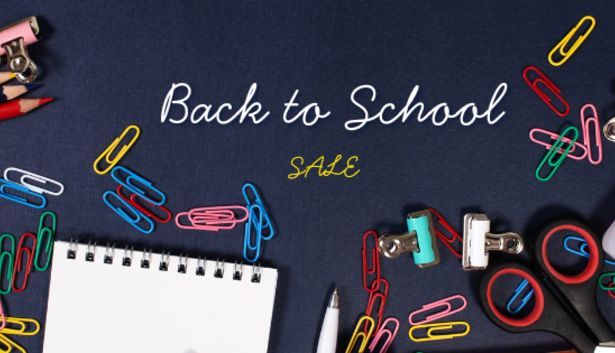 Black White Back to School Advertising Facebook Cover 1