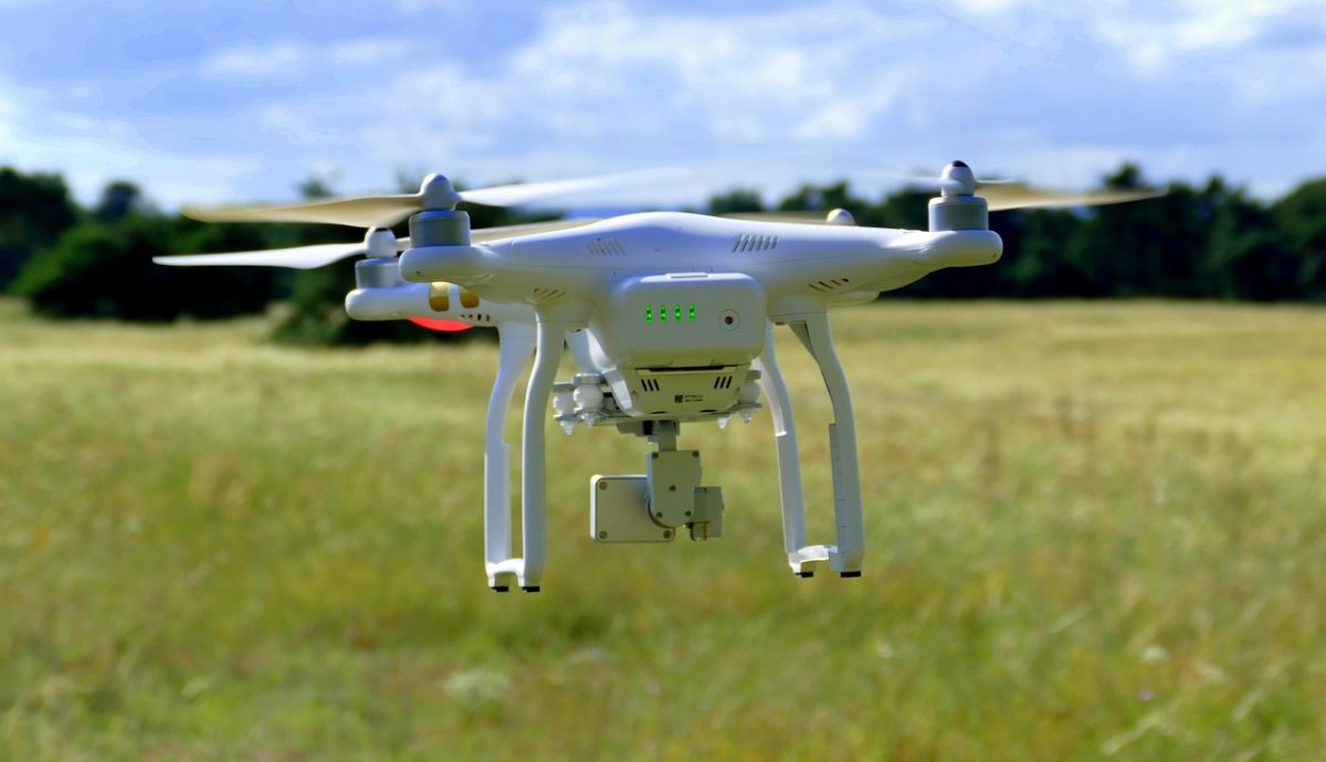 Drone in field